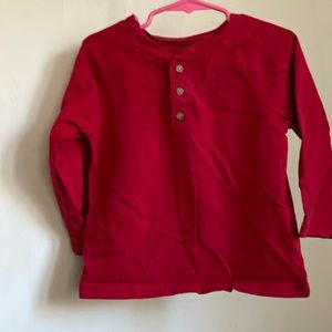 Faded Glory 3T red shirt NWOT wrinkles from packing No stains or rips
